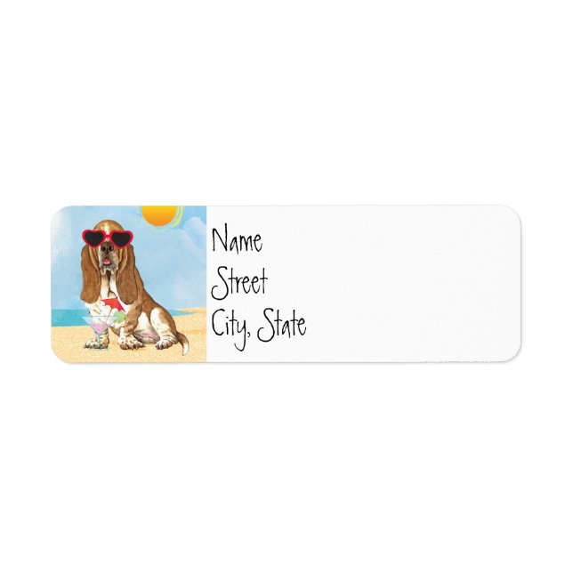 Etiqueta Hongro basset de verano (Frente)