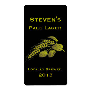 Etiqueta Hops Design Home Brew