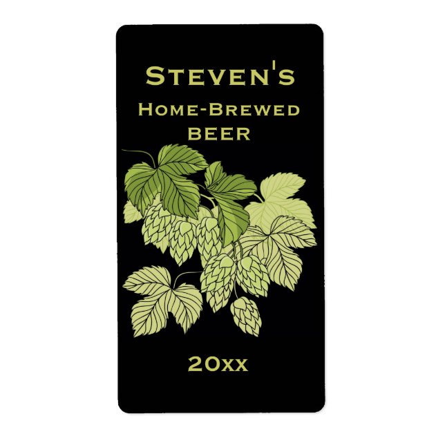 Etiqueta Hops Home Brew (Frente)