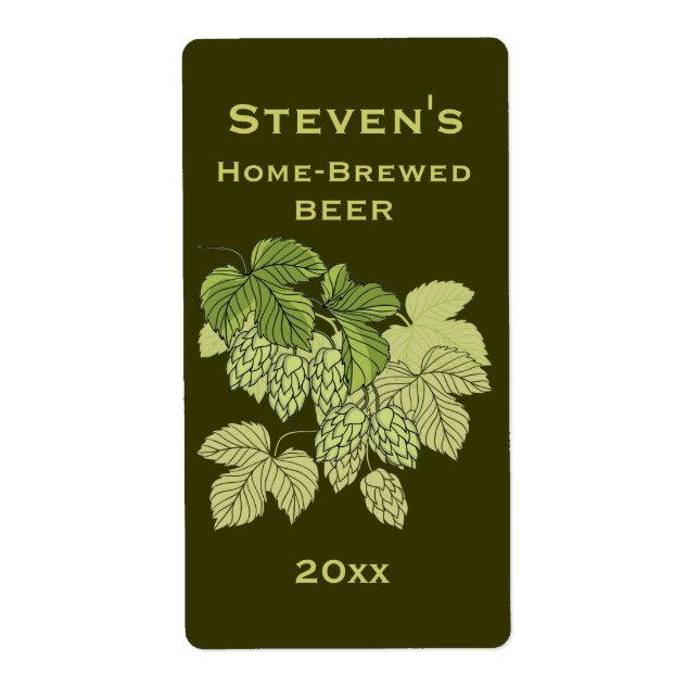 Etiqueta Hops Home Brew (Frente)