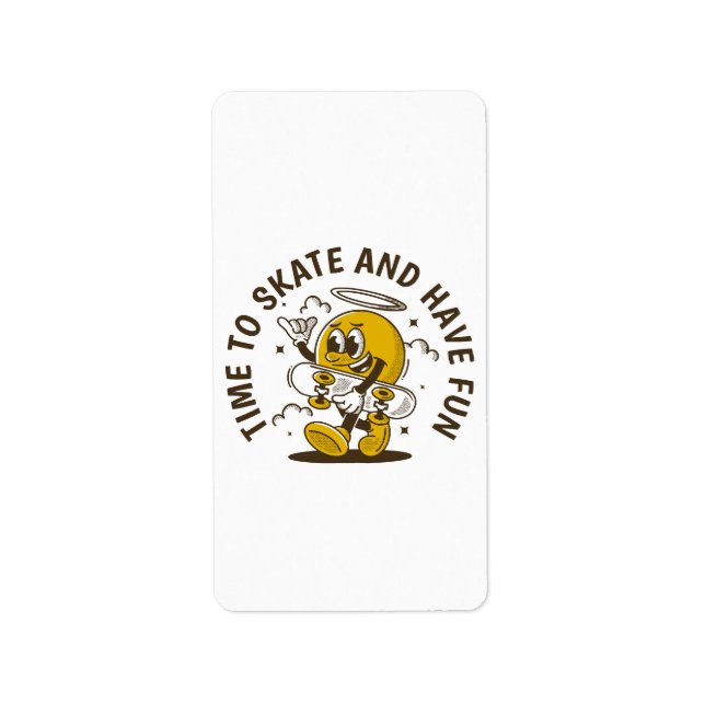 Etiqueta Hora de patinar (Frente)