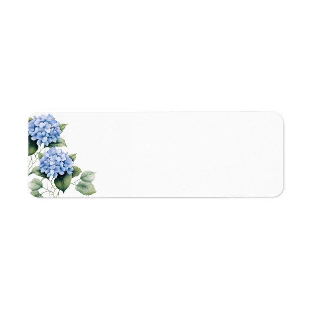 Etiqueta Hortensias Azules (Frente)