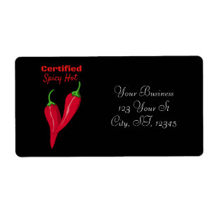 Etiqueta Hot Thunder_Cove certificado Spicy