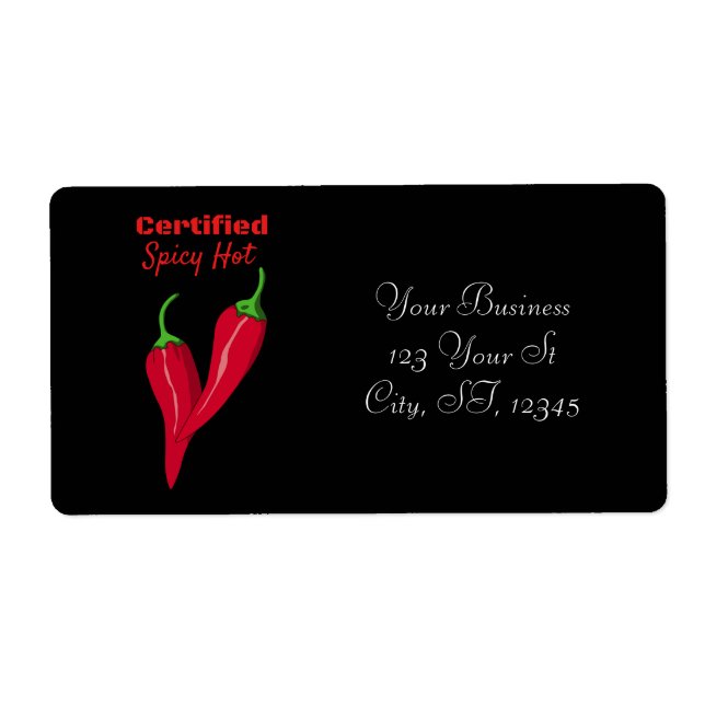 Etiqueta Hot Thunder_Cove certificado Spicy (Frente)