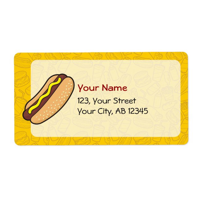 Etiqueta Hotdog (Frente)