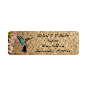 ETIQUETA HUMMINGBIRD
