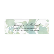 Hummingbird Garden Watercolor Elegante Boda