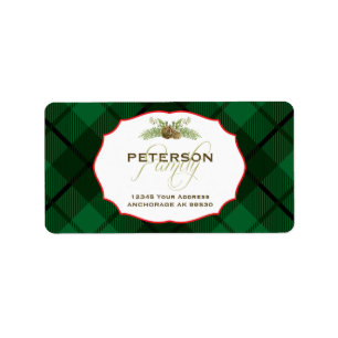 Etiqueta Hunter Plaid, Holiday