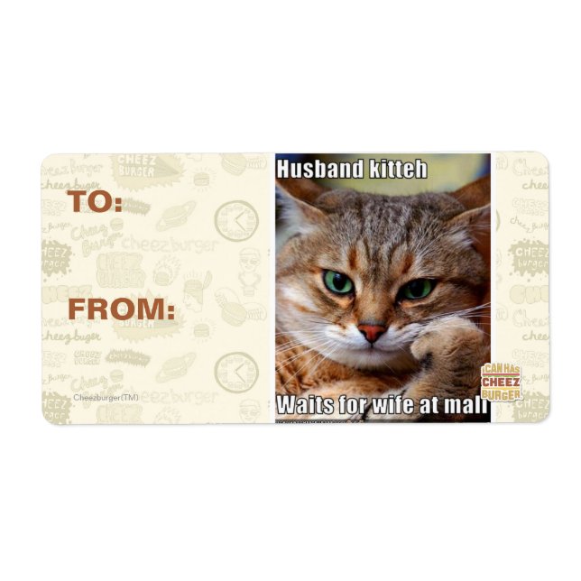 Etiqueta Husband Kitteh (Frente)