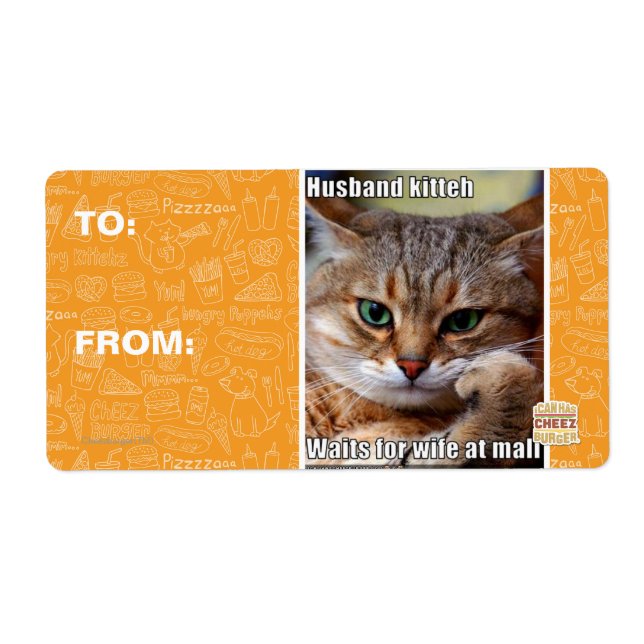 Etiqueta Husband Kitteh (Frente)