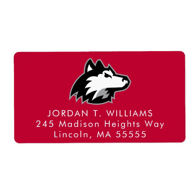 Etiqueta Huskies del norte de Illinois | Graduación (Frente)
