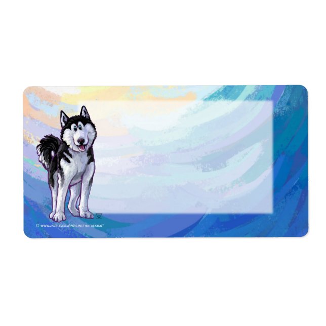 Etiqueta Husky Stationery (Frente)