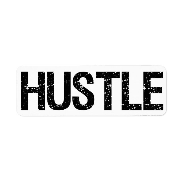 Etiqueta Hustle (Frente)