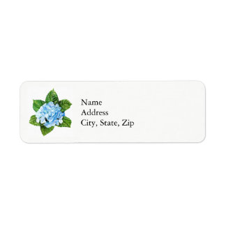 Etiqueta Hydrangea azul