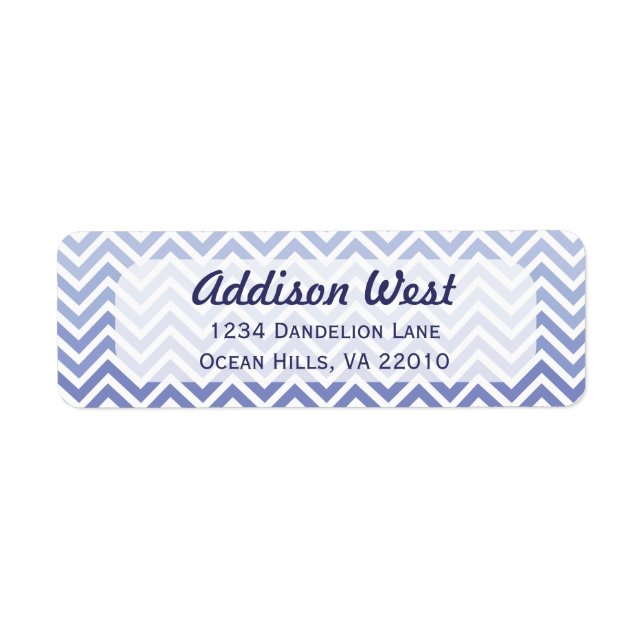 Etiqueta Hydrangea Chevron Labels (Frente)