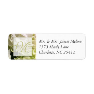Etiqueta Hydrangea White Green Boda Suite