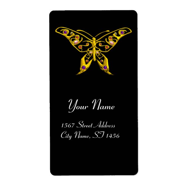 Etiqueta HYPER BUTTERFLY Black (Frente)