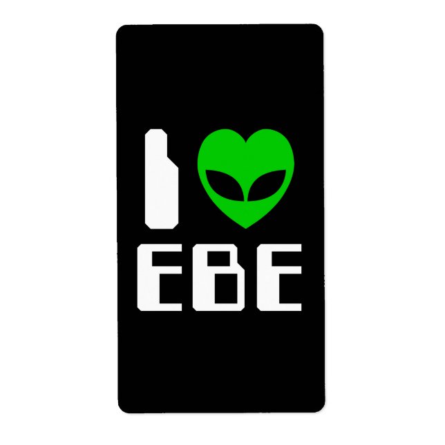 Etiqueta I Alien Heart EBE (Frente)