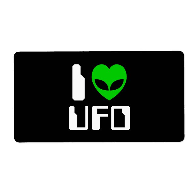 Etiqueta I Alien Heart UFO (Frente)