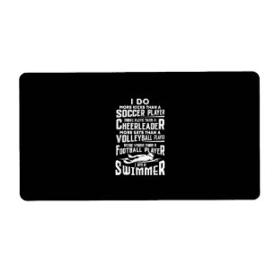 Etiqueta I Am A Swimmer Funny Swimming Pool Swimmer Gift