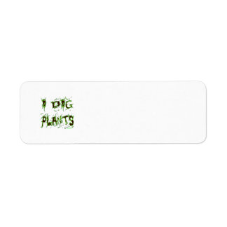 Etiqueta I Dig Plantas Lema del jardinero