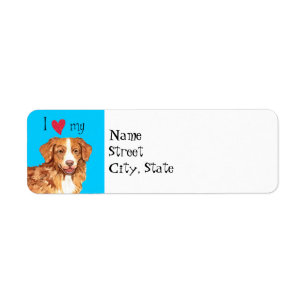 Etiqueta I Love my Toller