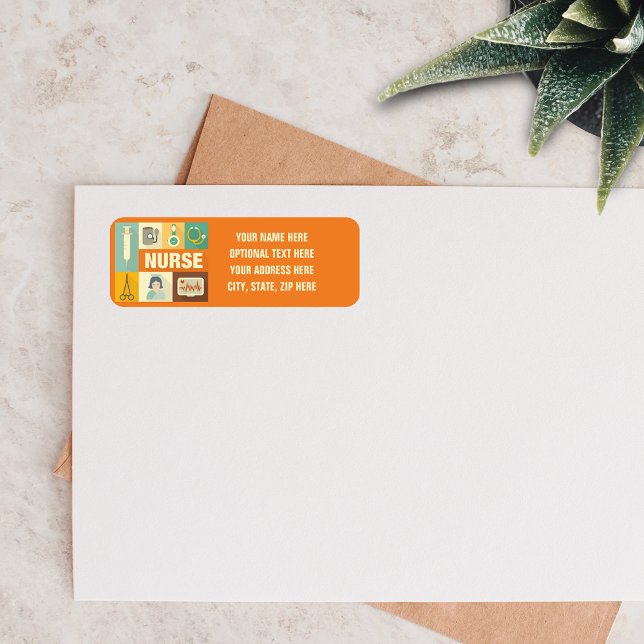 Etiqueta Icónico profesional de enfermería (Subido por el creador)