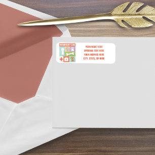 Etiqueta Icónico veterinario profesional diseñado