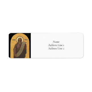 Etiqueta Icono cristiano ortodoxo de Isaiah