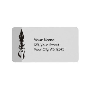 Etiqueta Icono de calamar negro