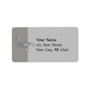 Etiqueta Icono de escorpión