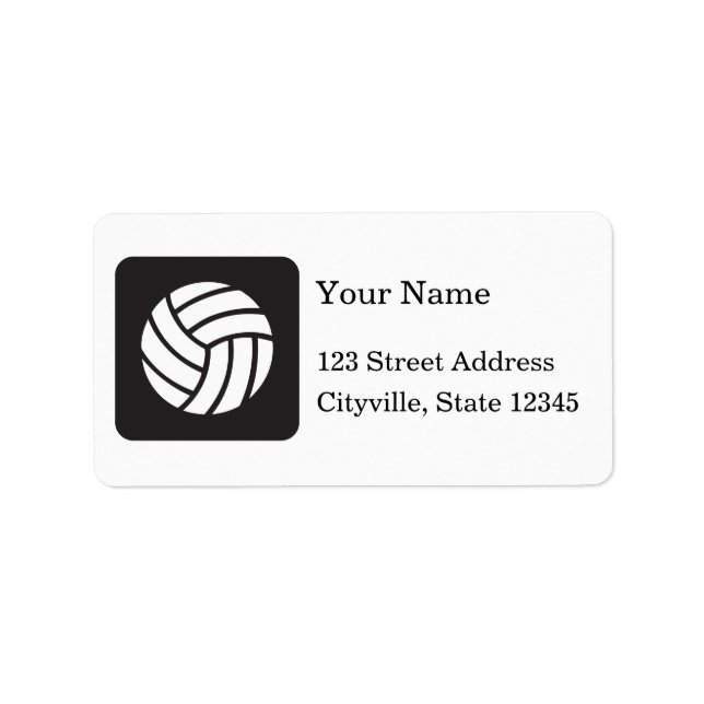 Etiqueta Icono de voleibol (Frente)