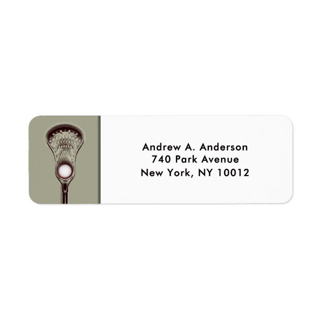 Etiqueta ideas de regalo de lacrosse personalizadas (Frente)