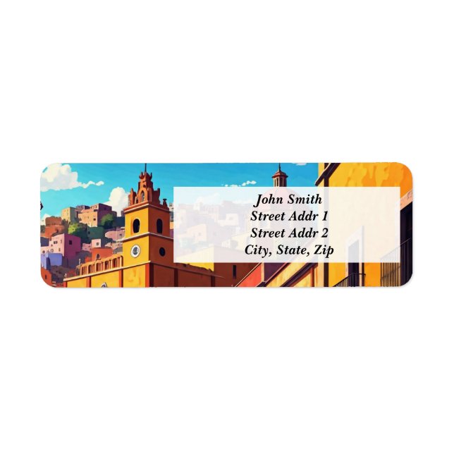 Etiqueta Iglesia de México Guanajuato (Frente)
