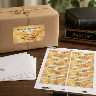 Etiqueta Iglesia Empresarial de la Nube Celestial Cristiana