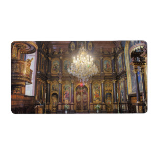 Etiqueta Iglesia Ortodoxa Griega de la Santísima Trinidad