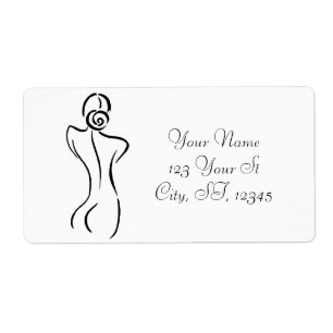 Etiqueta Ilustracion de arte femenino Thunder_Cove