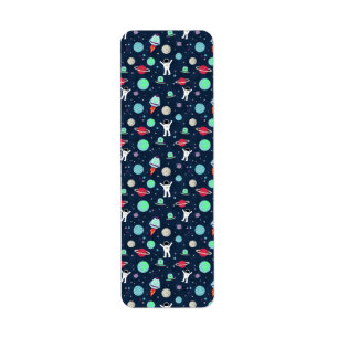 Etiqueta Ilustracion de patrón de espacio