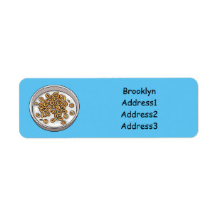 Etiqueta Ilustracion de personalizado de cereales