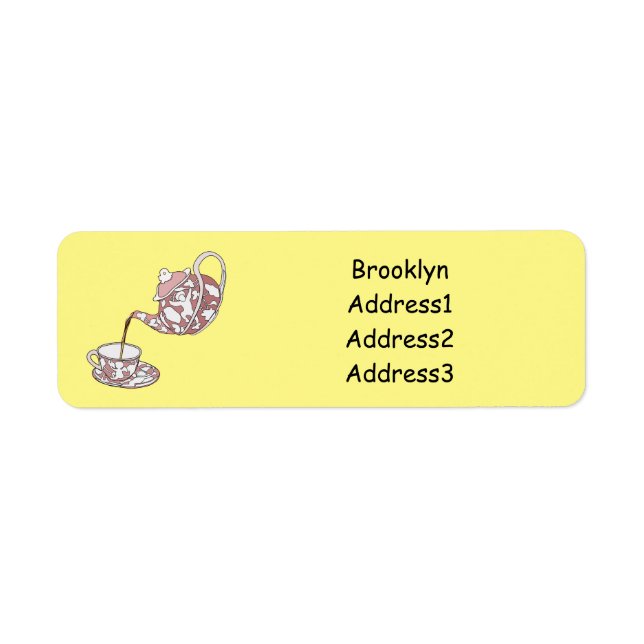 Etiqueta Ilustracion de personalizado de conjunto de equipo (Frente)