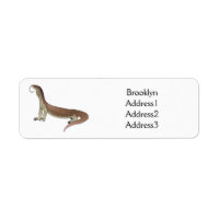 Ilustracion de personalizado de lagarto de monitor