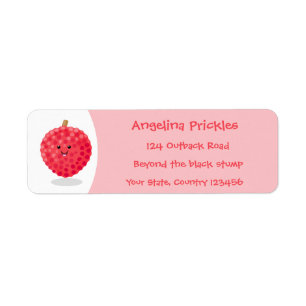 Etiqueta Ilustracion de personalizado de linché rosado