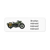 Ilustracion de personalizado de motocicleta de cru