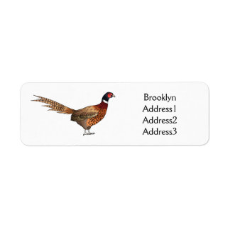 Etiqueta Ilustracion de personalizado de pájaro de cuello a