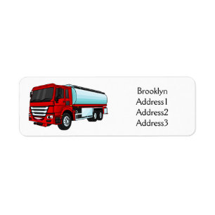 Etiqueta Ilustracion del personalizado de transporte de com