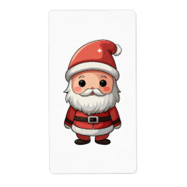 Etiqueta Ilustracion del Personalizado Santa Claus