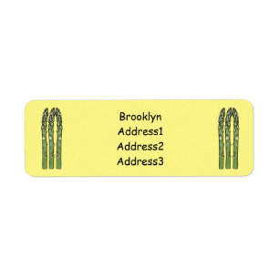 Etiqueta Ilustracion personalizado Asparagus