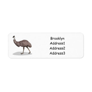 Etiqueta Ilustracion personalizado de aves de la Uem