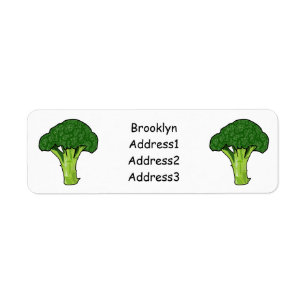 Etiqueta Ilustracion personalizado de Broccoli