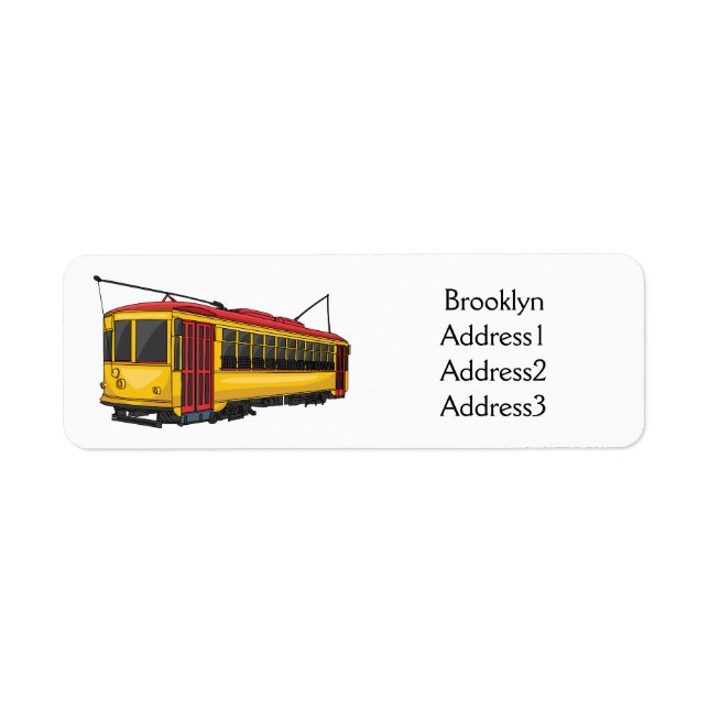 Etiqueta Ilustracion personalizado de carrito de Mata (Frente)